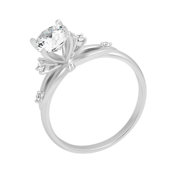 Ổ nhẫn nữ kim cương tấm vàng 14K Regalyn 1CT