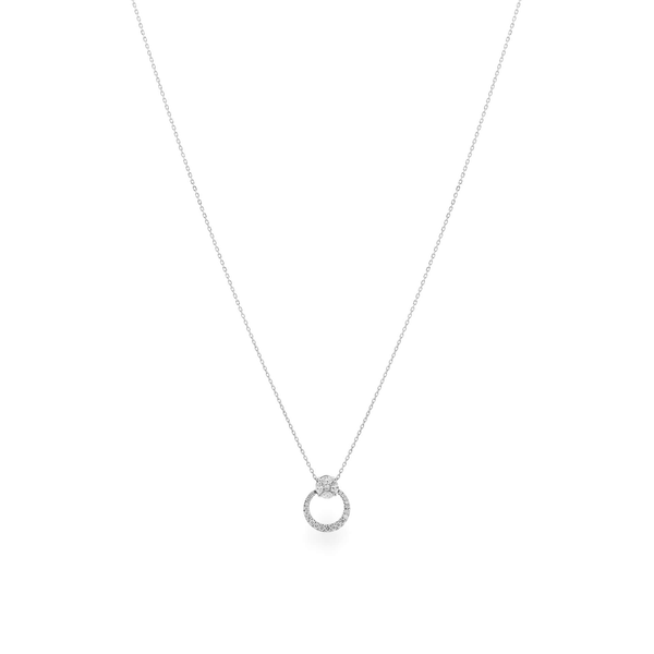 Dây liền mặt kim cương viên vàng 14K Jena A250 TD