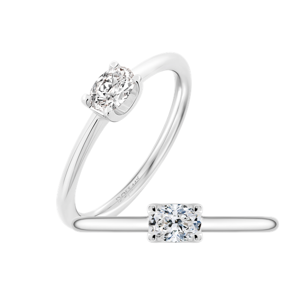 Nhẫn nữ kim cương viên vàng 14K Jena A491 TD