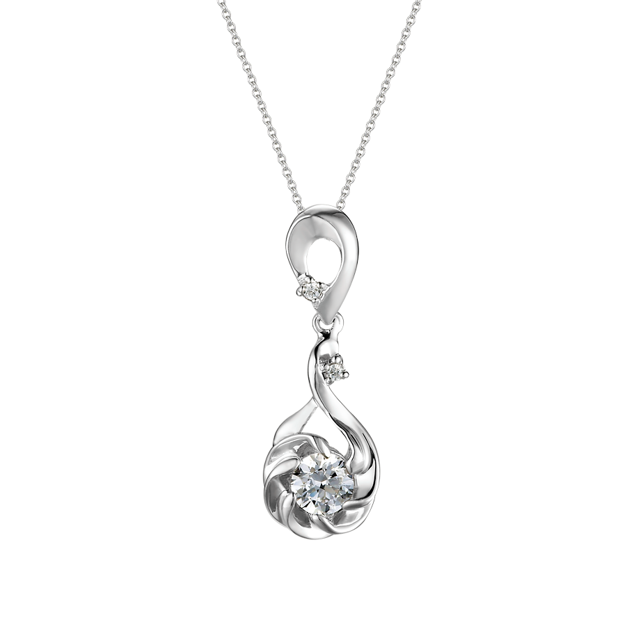 Mặt kim cương tấm vàng 14K Nice girl N 3C