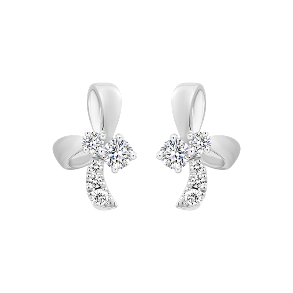 Hoa tai kim cương vàng 14K Commendia 5p