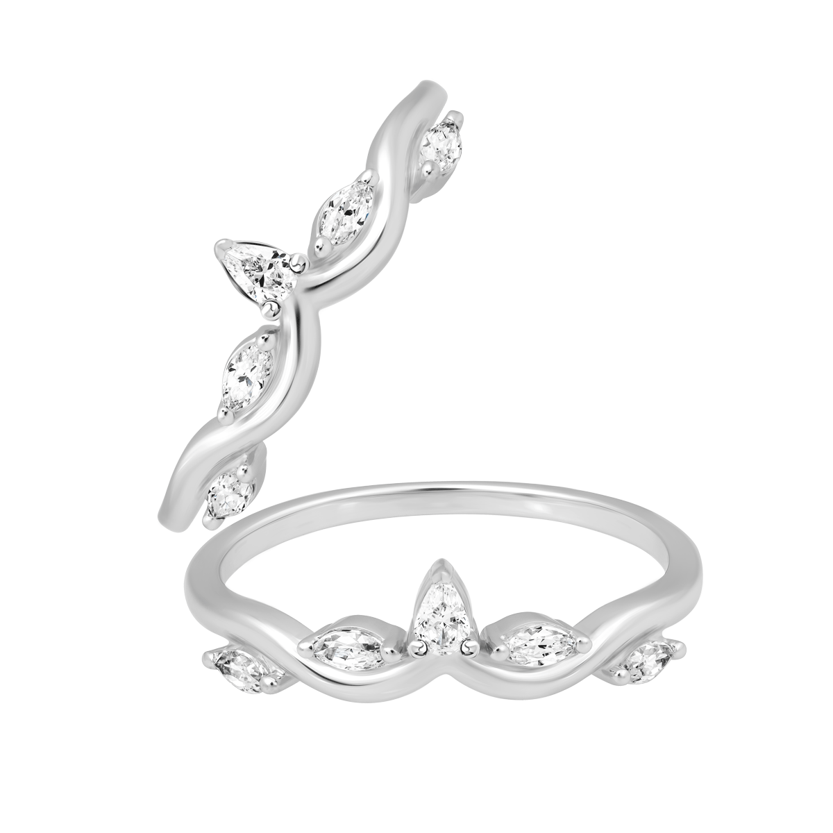 Nhẫn nữ đính đá CZ vàng 10K Softly U