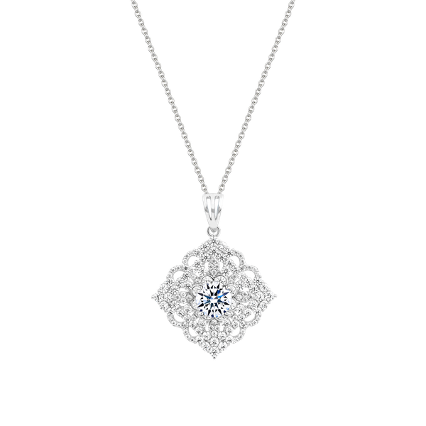 Mặt đính đá CZ vàng 18K Solenis