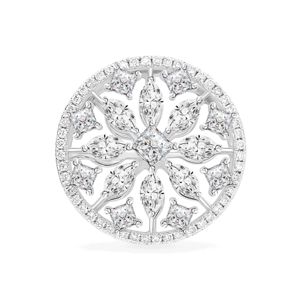 Mặt kim cương viên vàng 18K Jena A380 TD