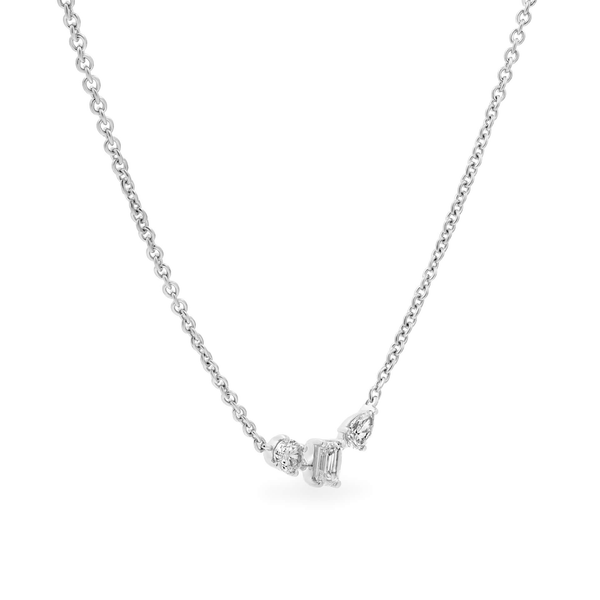 Dây liền mặt kim cương viên vàng 14K Jena A122 TD