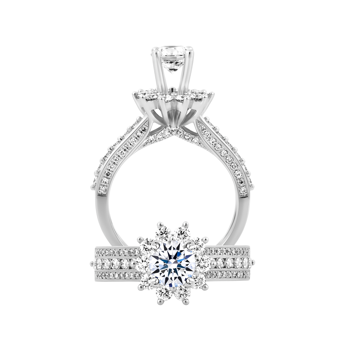 Nhẫn nữ đính đá CZ vàng 14K Zadia 5C