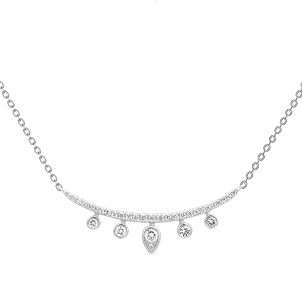 Dây liền mặt kim cương viên vàng 14K Jena A691 TD