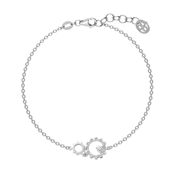 Dây tay kim cương viên vàng 14K Gearing TD