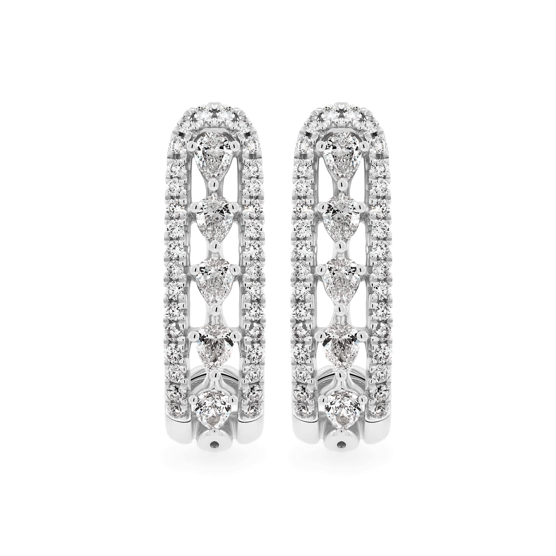 Hoa tai kim cương viên vàng 14K Jena A100 TD