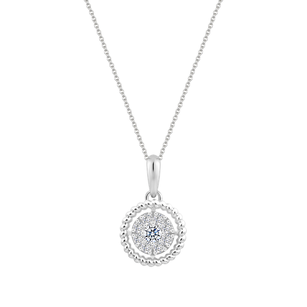 Mặt kim cương viên vàng 14K Fullshine TD