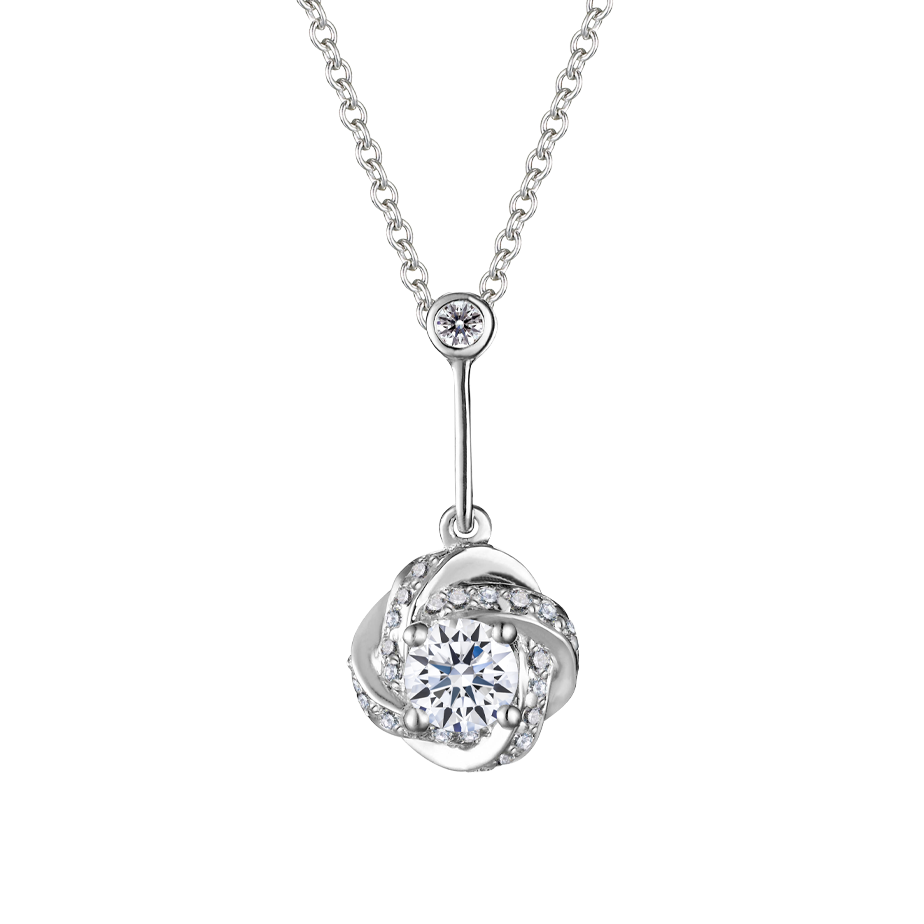 Mặt kim cương viên vàng 14K Hasmin GIA 2C GVPD0050496M