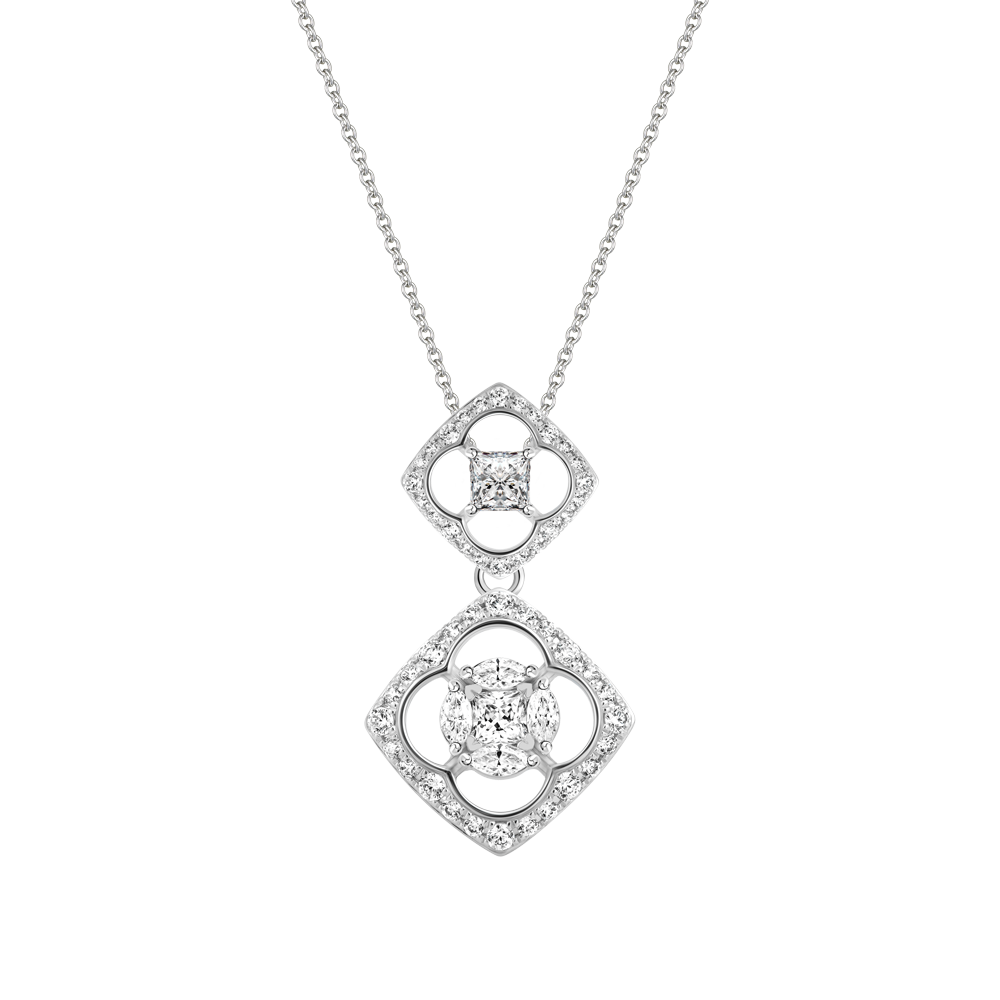 Mặt đính đá CZ vàng 14K Cherry