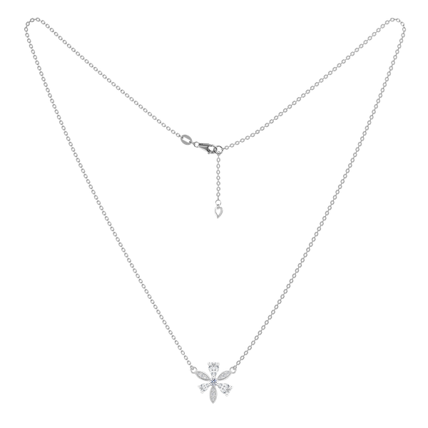 Dây liền mặt đính đá CZ vàng 14K Evaria