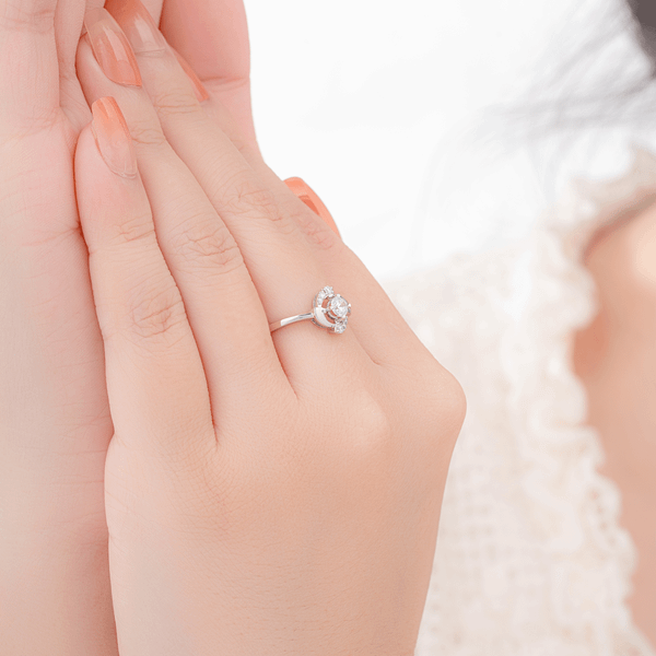 Nhẫn nữ kim cương viên vàng 14K Zining GIA 2C GVRG0290991