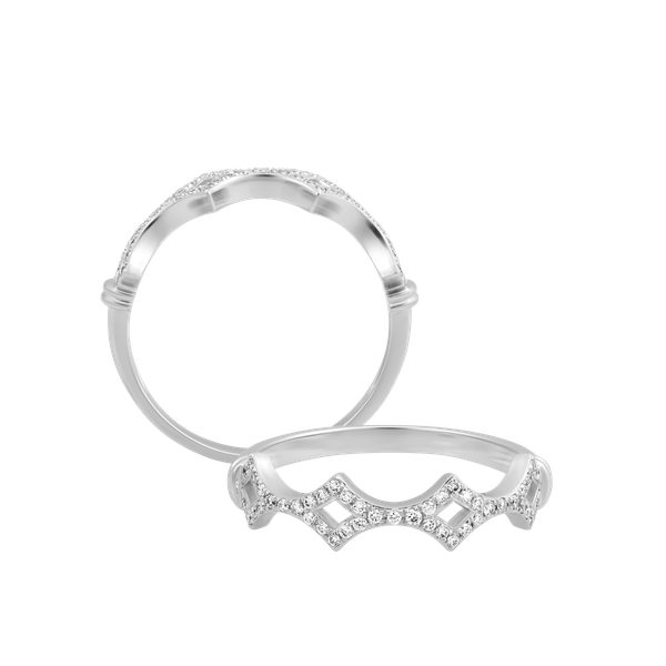 Nhẫn nữ kim cương viên vàng 14K Olivia U