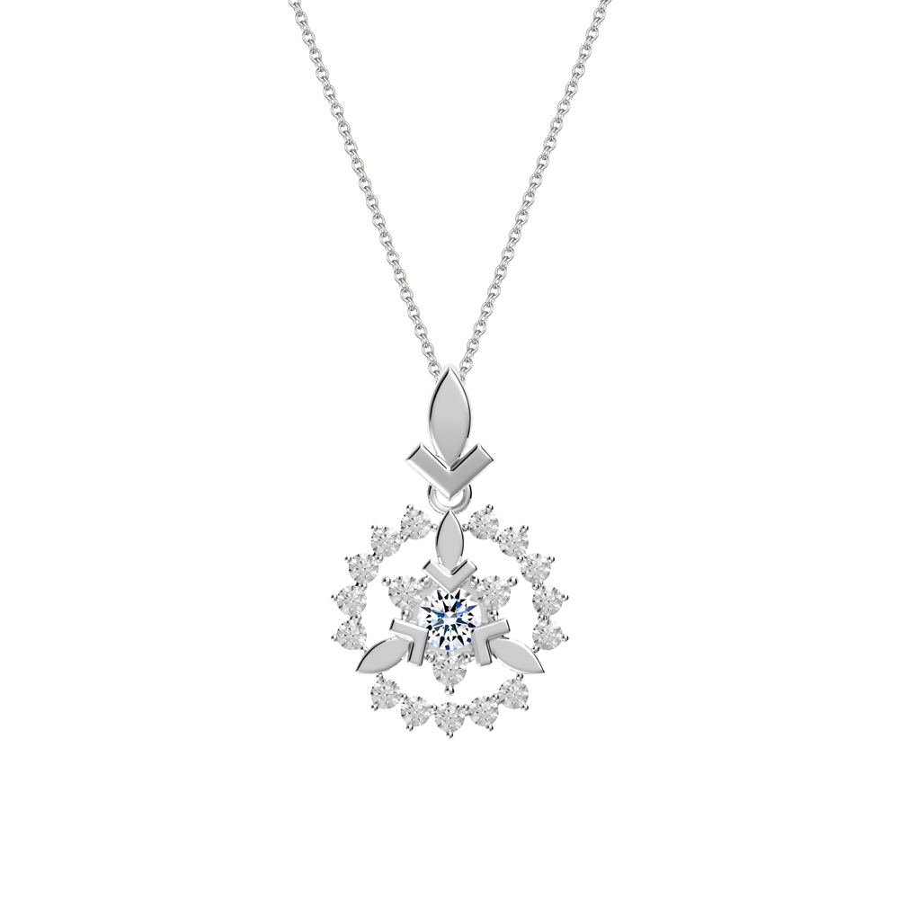 Mặt đính đá CZ vàng 10K Emity