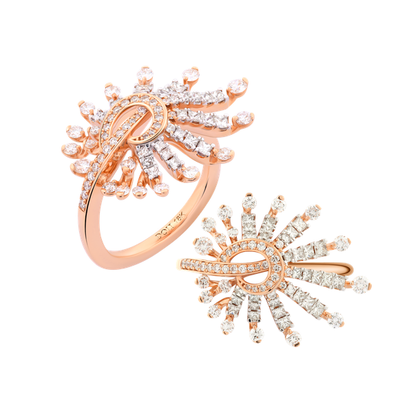 Nhẫn nữ kim cương viên vàng 18K Jena A620 TD