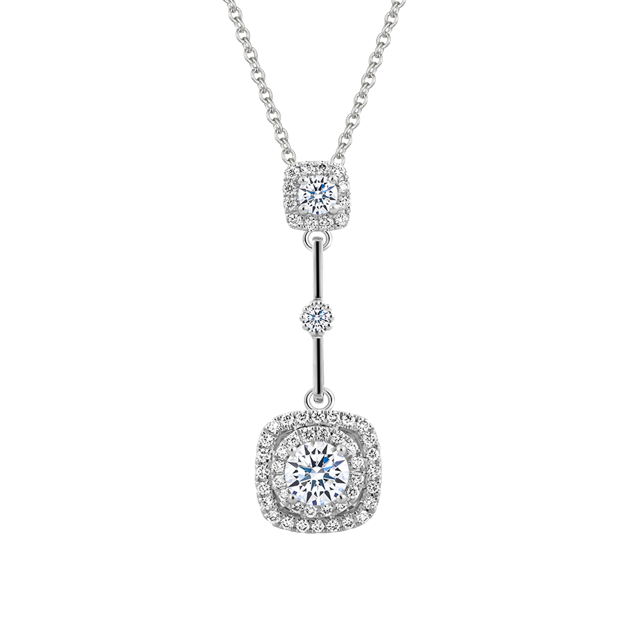 Mặt kim cương viên vàng 14K Basque N GIA 2C