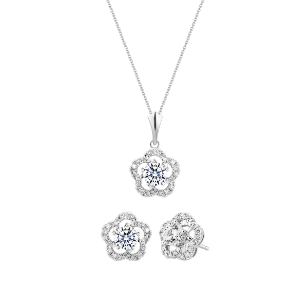 Bộ Trang Sức Blooming GIA 3C