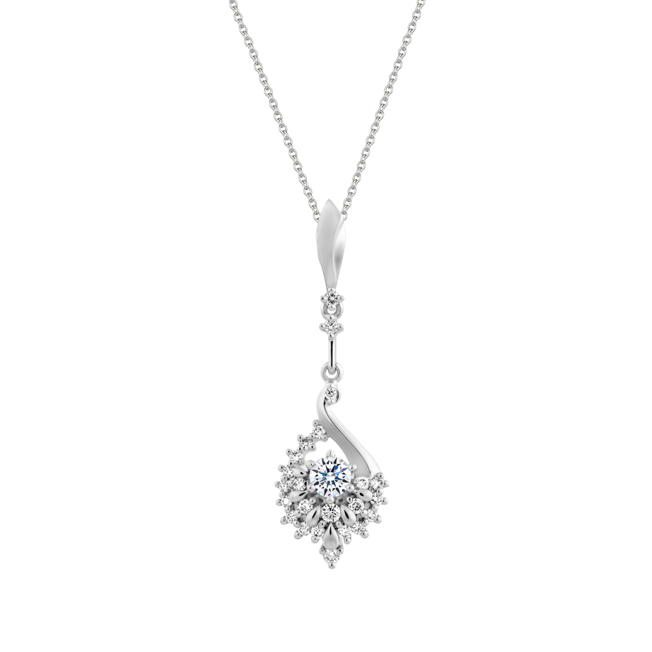 Mặt kim cương tấm vàng 14K Rosella N 2C