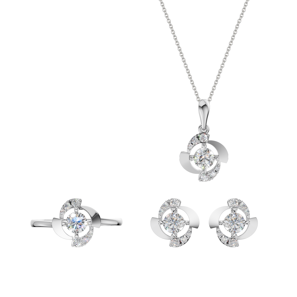 Bộ Trang Sức Zining GIA 2C