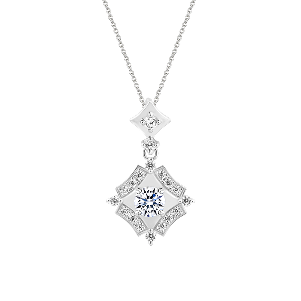 Mặt đính đá CZ vàng 14K Plain N 2C