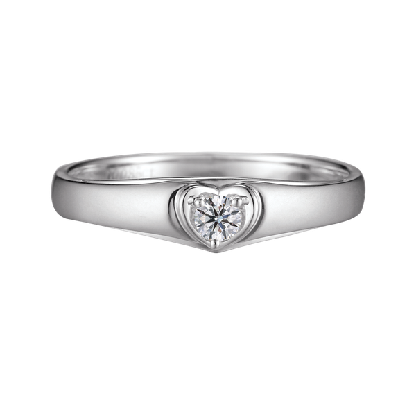 Nhẫn cưới nữ kim cương vàng 18K Oberon 5p F