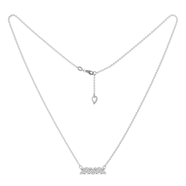 Dây liền mặt đính đá CZ vàng 18K Flary