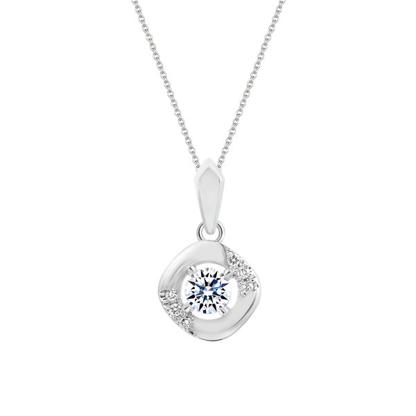 Mặt kim cương 8 Hearts & Arrows vàng 14K Hasinal H&A 2C