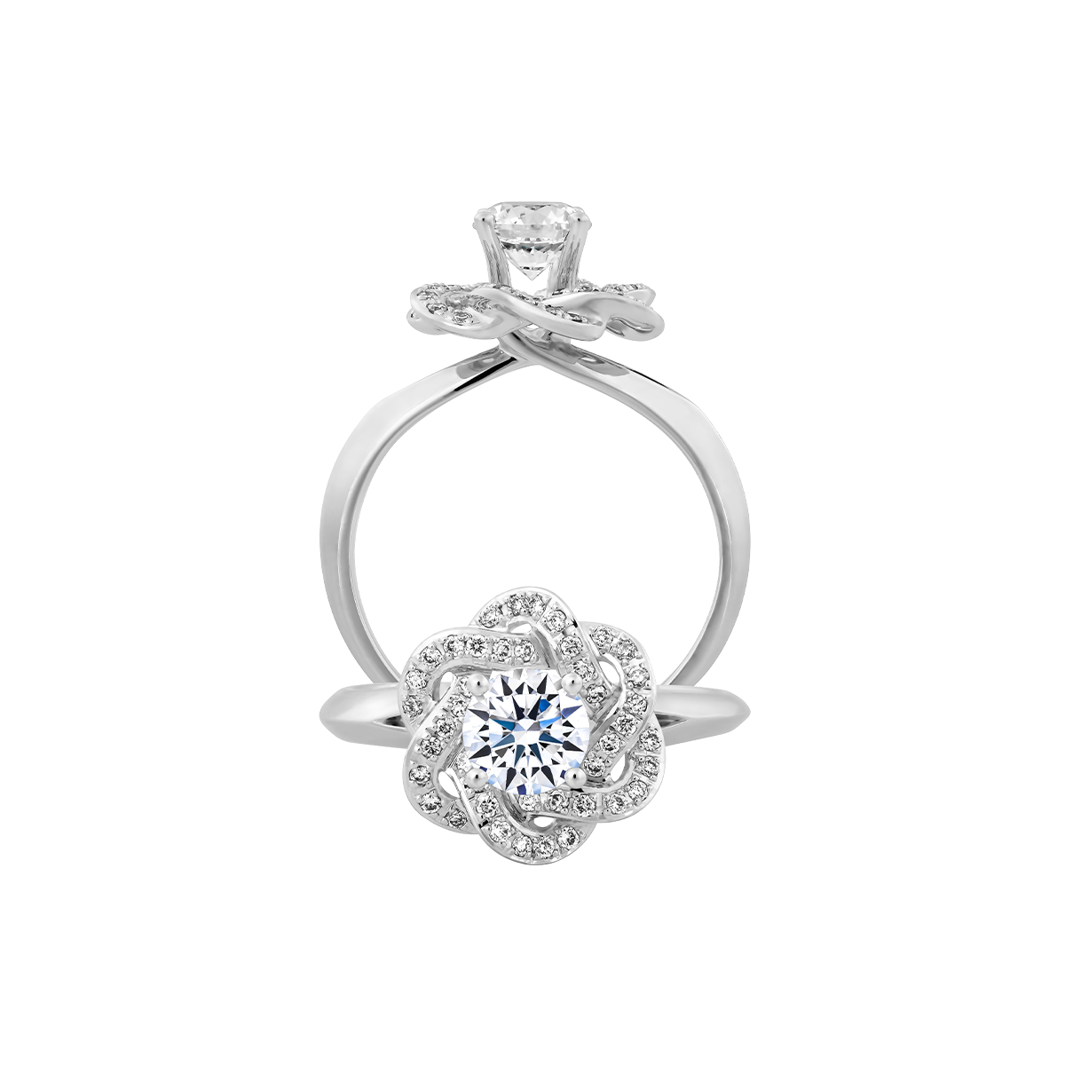 Nhẫn nữ kim cương tấm vàng 14K Chummy N 2C GVRG0214265