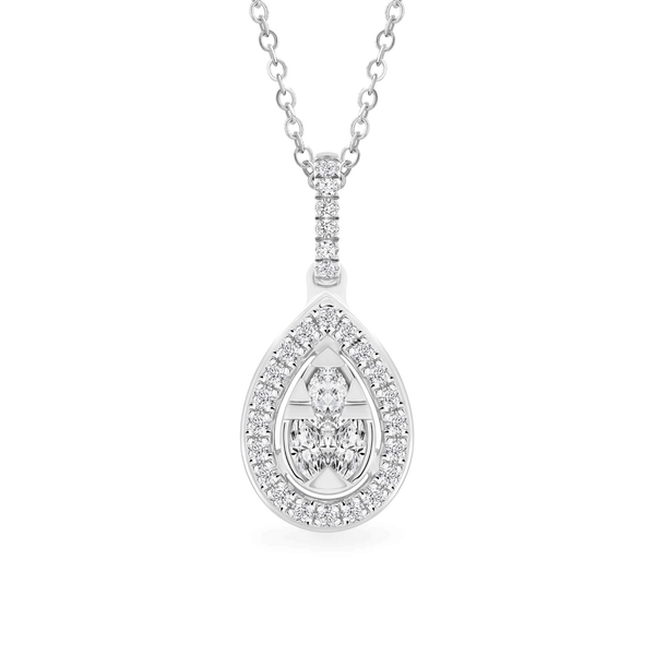 Mặt kim cương viên vàng 14K Jena A072 TD