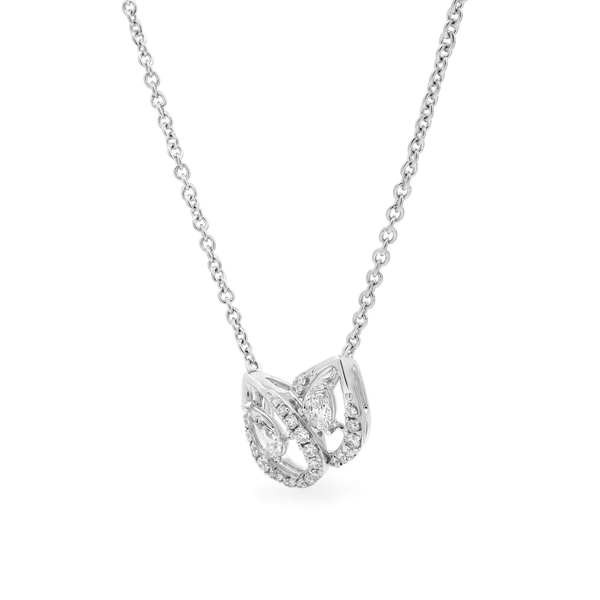 Dây liền mặt kim cương viên vàng 14K Jena A129 TD