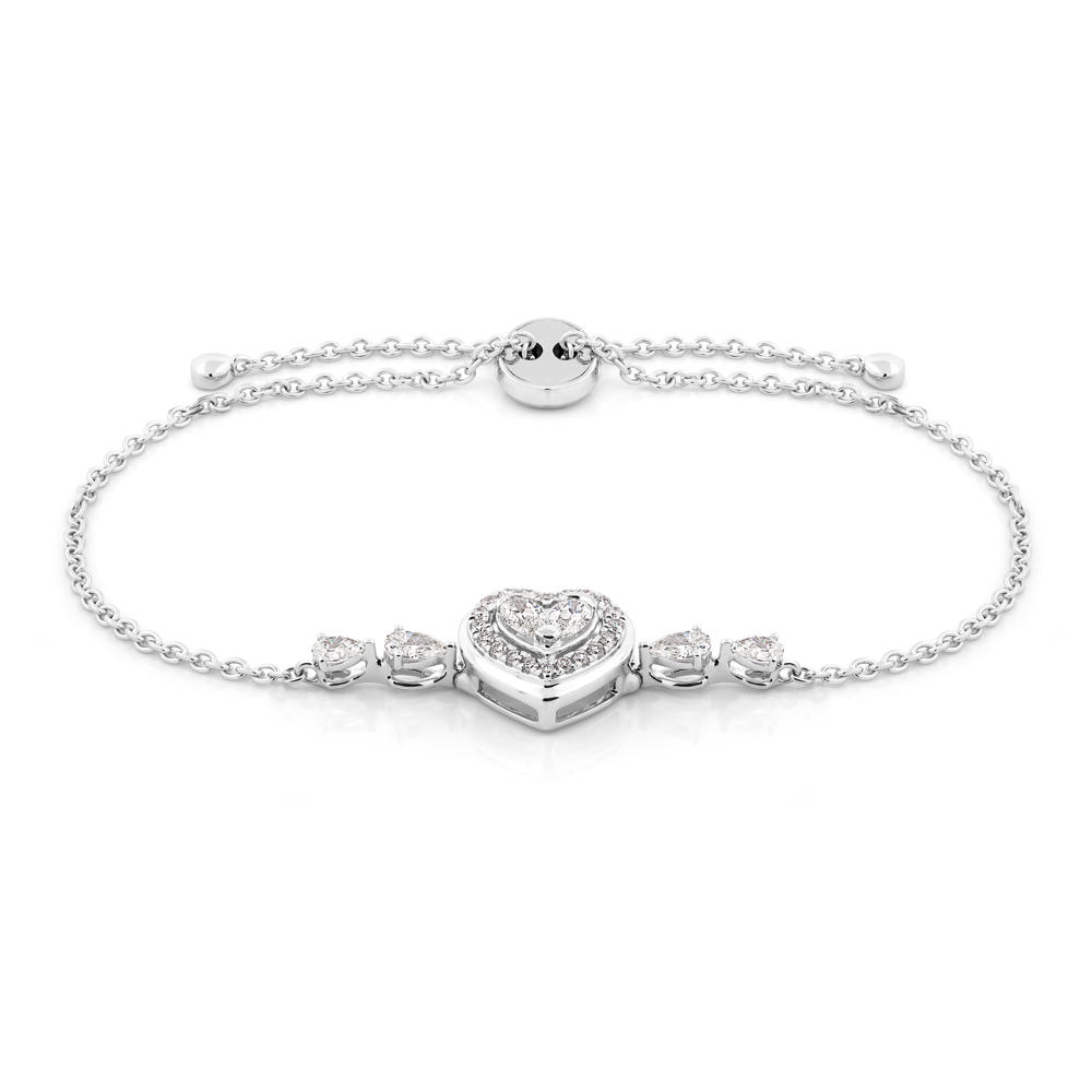 Lắc kim cương viên vàng 14K Jena A074 TD