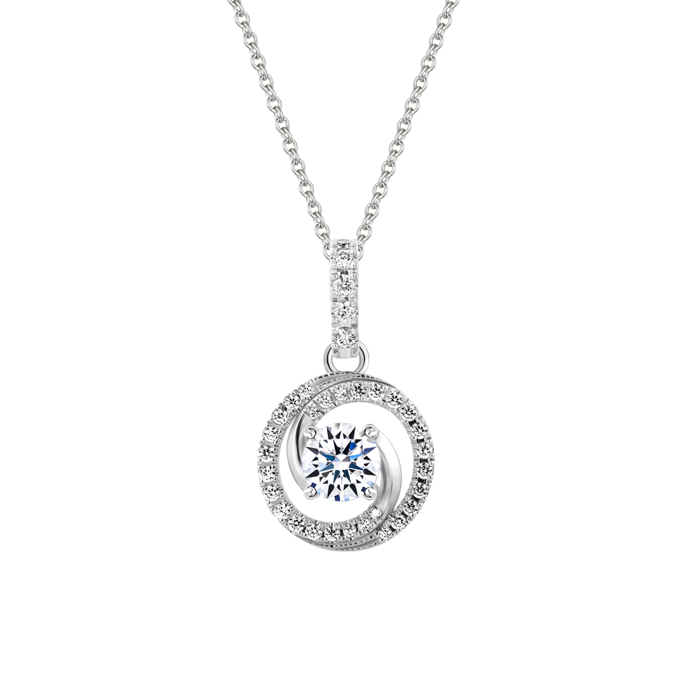 Ổ mặt kim cương tấm vàng 14K Circular V2 1CT