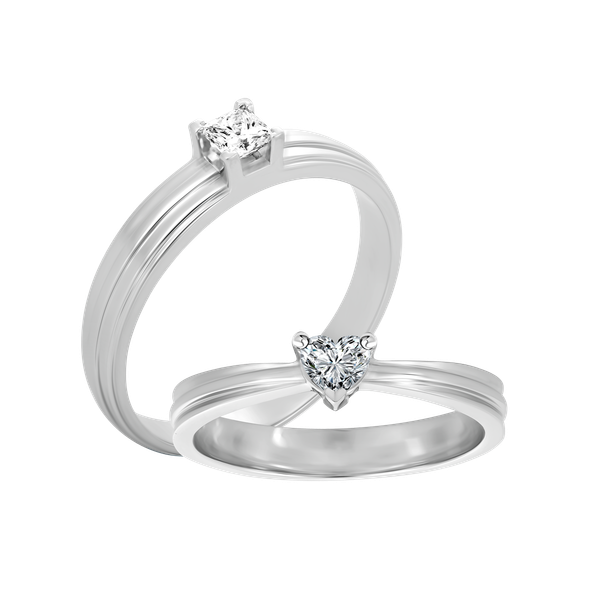 Nhẫn cưới nữ kim cương viên vàng 14K Likable HR1C F