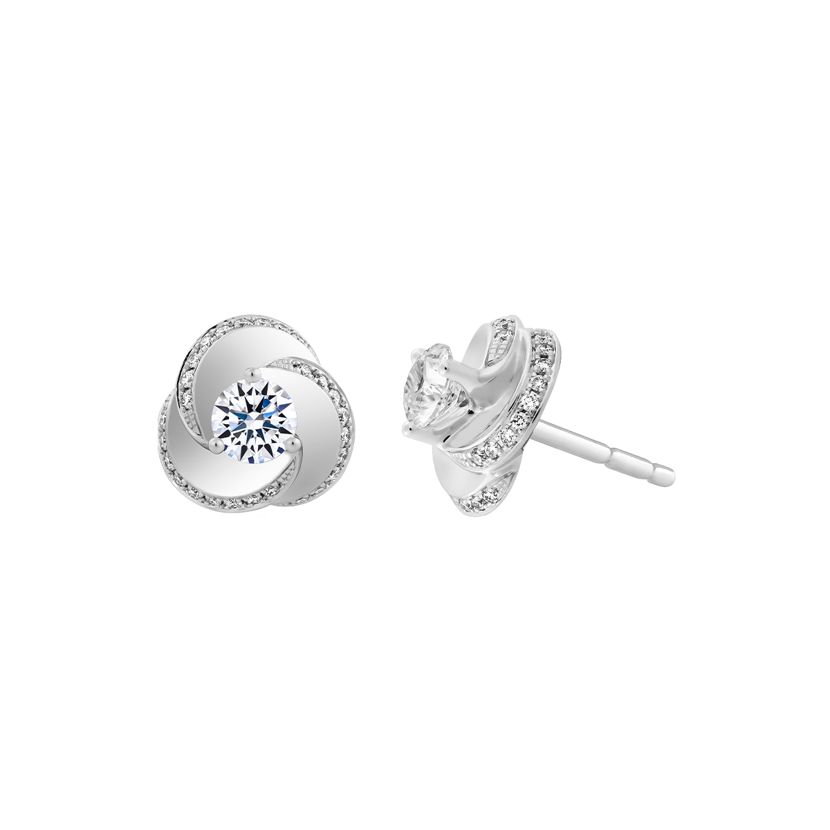 Ổ Bông kim cương tấm vàng 14K Hatful 3C