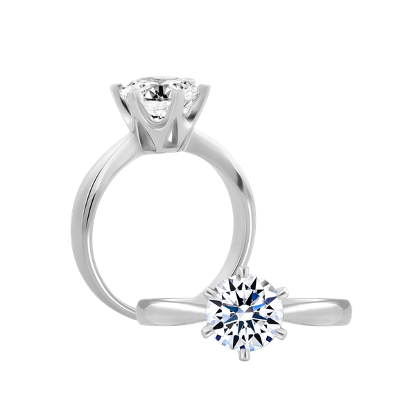 Ổ nhẫn nữ vàng 14K Prince One N 1CT
