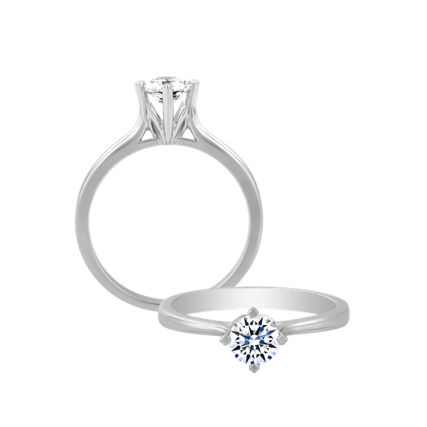 Ổ nhẫn nữ đính đá CZ vàng 14K Alluring 3C