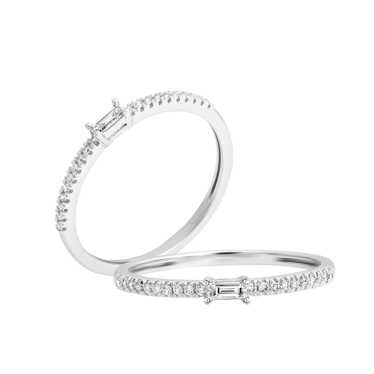 Nhẫn nữ kim cương viên vàng 14K Jena A223 TD