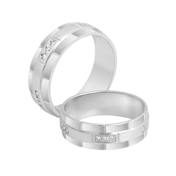 Nhẫn nam kim cương viên vàng 14K Manly W