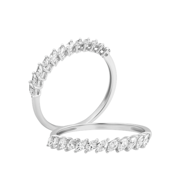 Nhẫn nữ kim cương viên vàng 14K Jena A195 TD