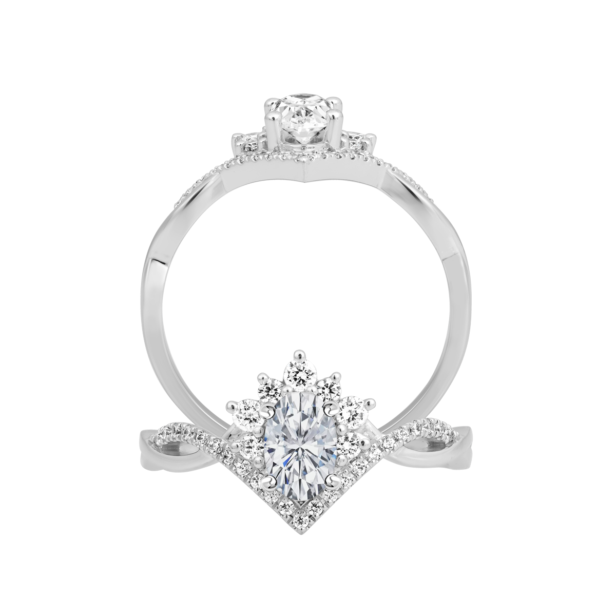 Nhẫn nữ đính đá CZ vàng 18K Splending OV