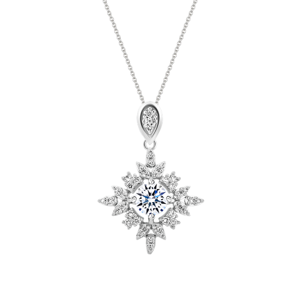 Mặt kim cương tấm vàng 14K Entirely 3C