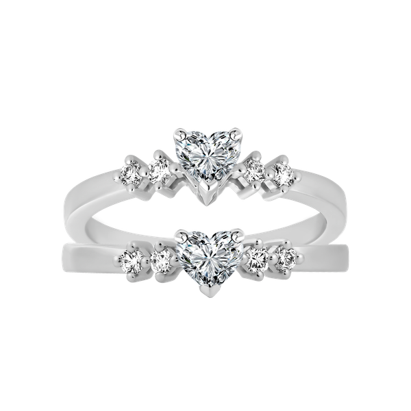 Nhẫn nữ kim cương viên vàng 14K Hearty HR 2C