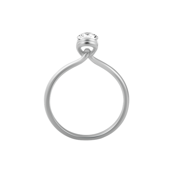 Nhẫn nữ kim cương viên vàng 14K Chuffed N GIA 2C