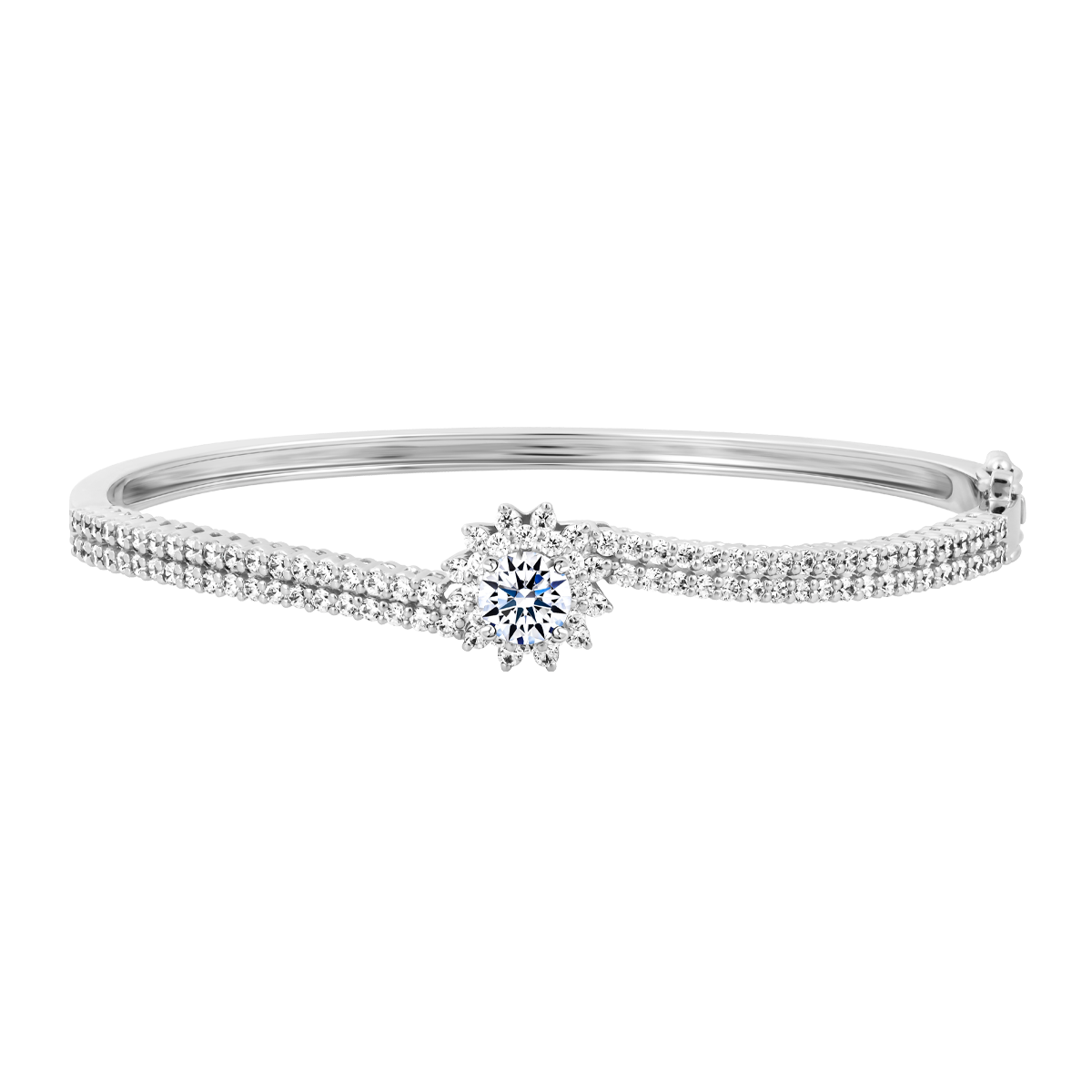 Vòng đeo tay đính đá CZ vàng 10K Marguerite S 5C