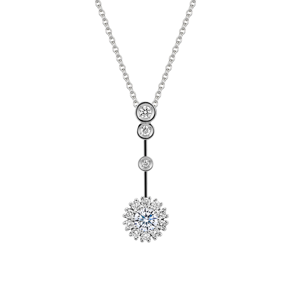 Ổ mặt kim cương tấm vàng 14K Peony N 3C
