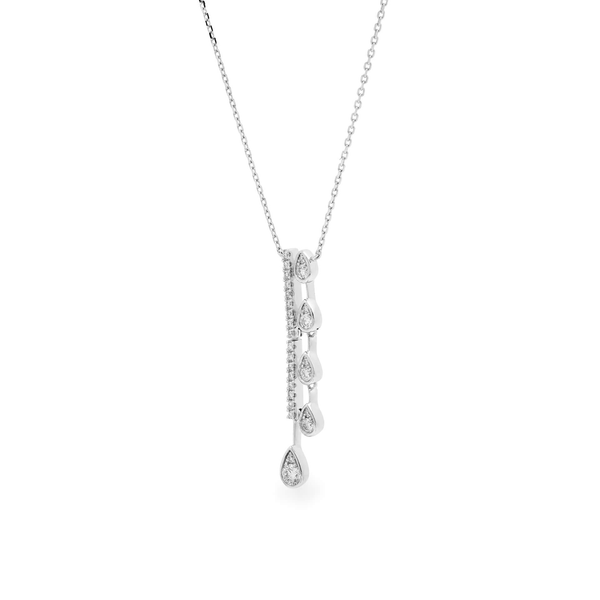 Dây liền mặt kim cương viên vàng 14K Jena A254 TD