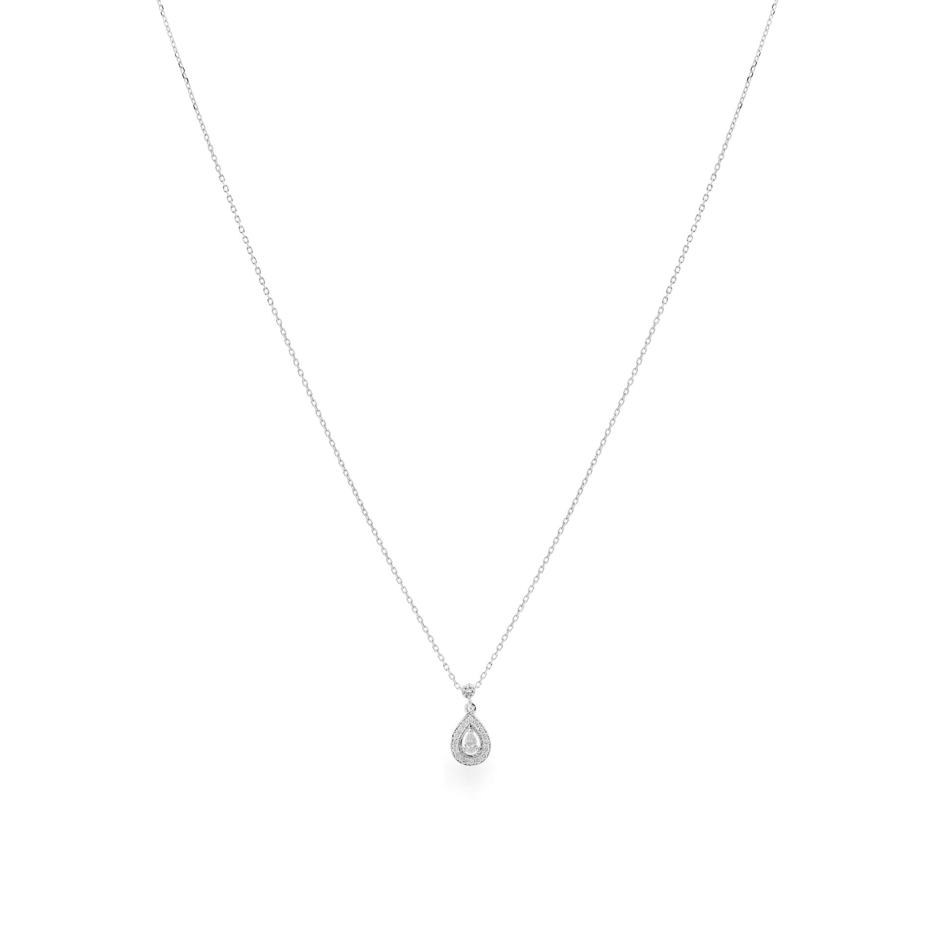 Dây liền mặt kim cương viên vàng 14K Jena A210 TD