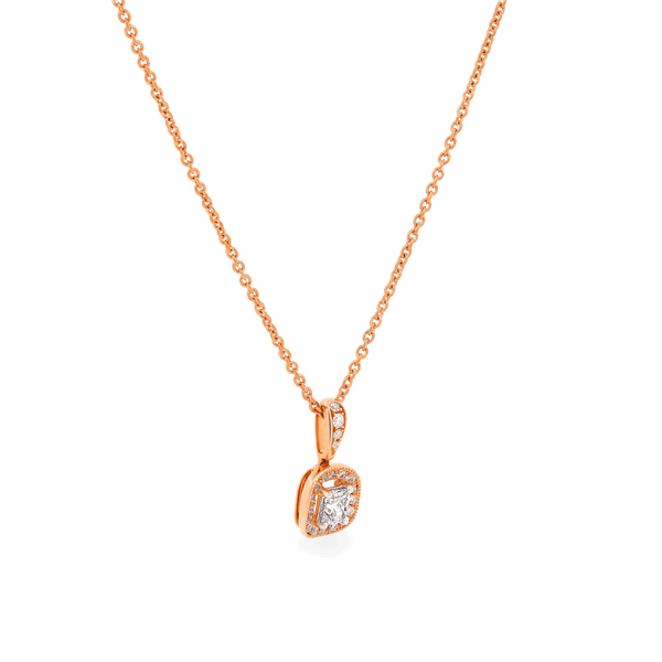 Dây liền mặt kim cương viên vàng 18K Jena A008 TD